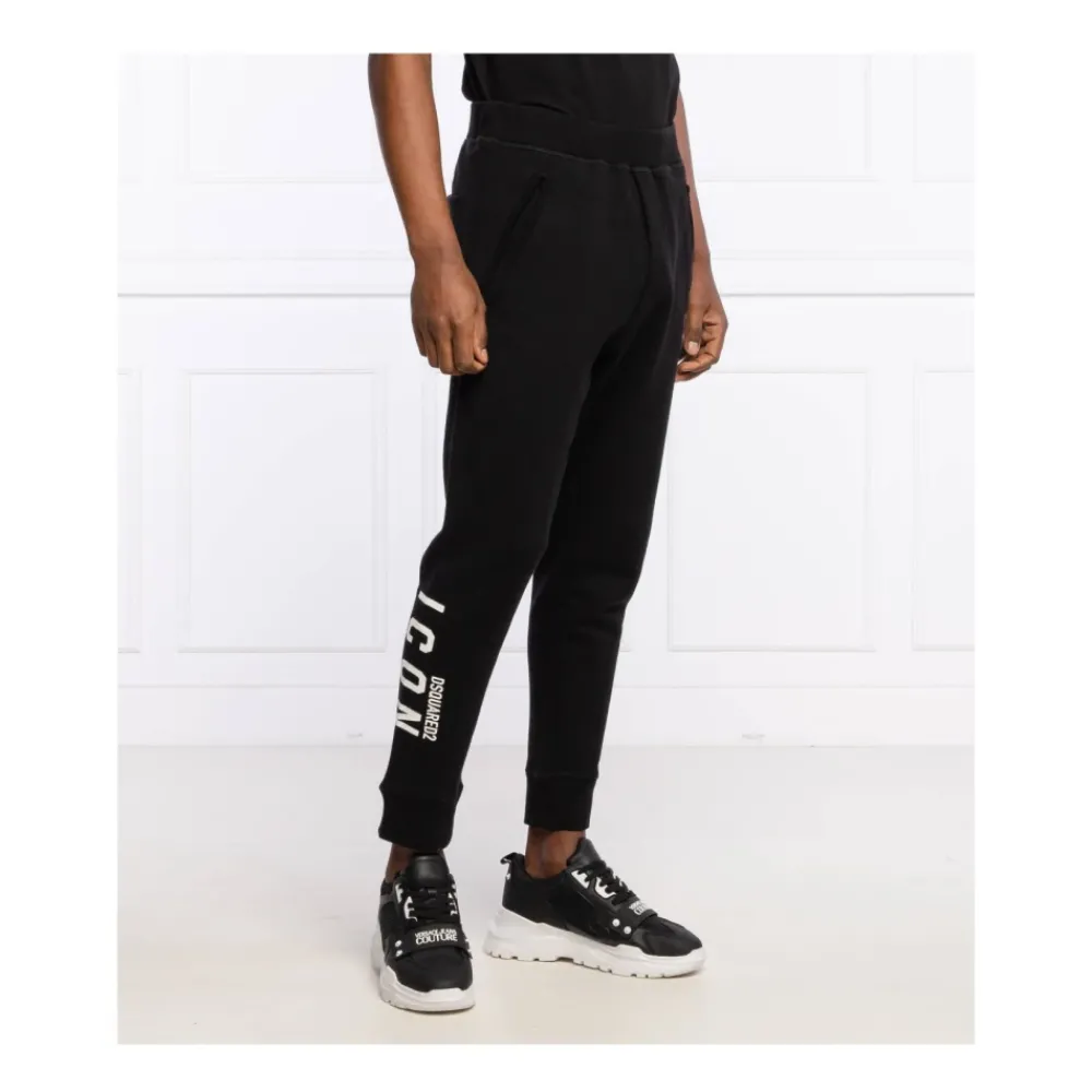 Heren Dsquared2 Broeken^Joggers met zijlogo