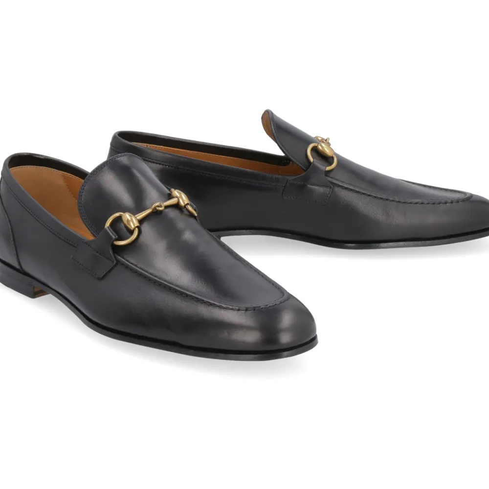 Heren Gucci Jordaan leren loafers met bit