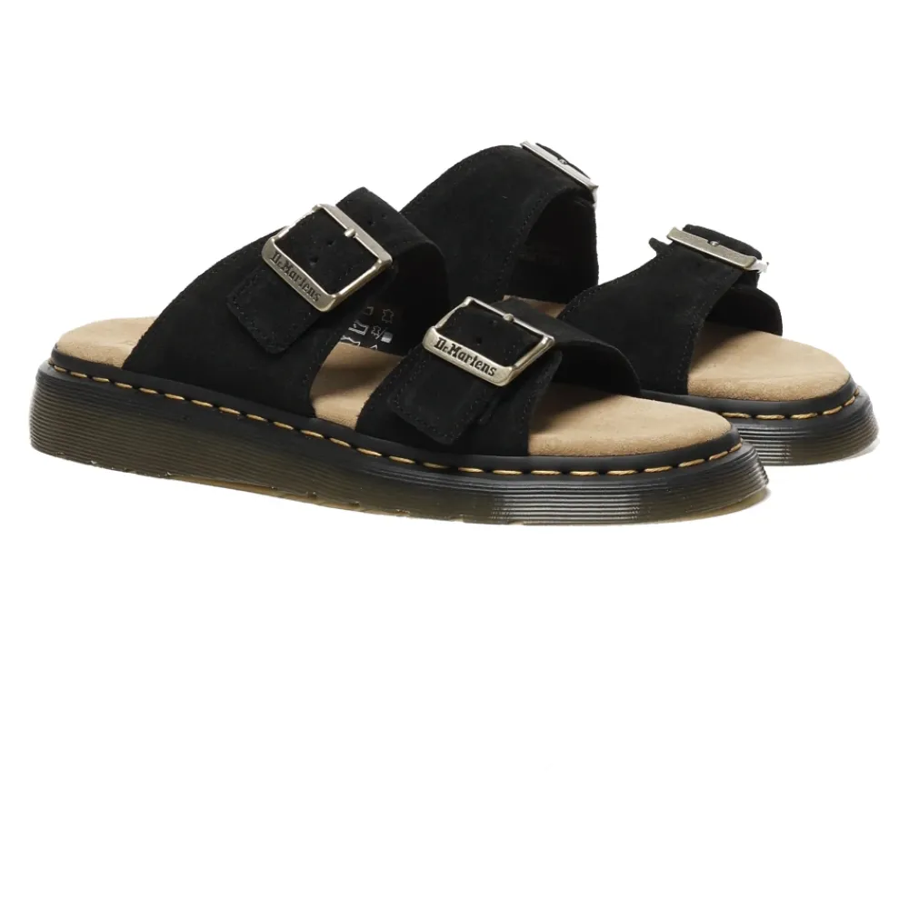 Heren Dr. Martens Josef Suede Slide Sandalen