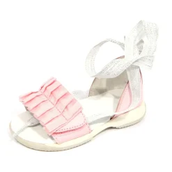 Hogan Junior leren sandalen met ruches