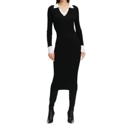 DAMES Karl Lagerfeld Jurk lslv polo gebreide jurk 246w1319