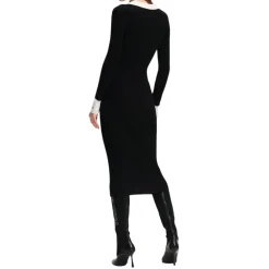 DAMES Karl Lagerfeld Jurk lslv polo gebreide jurk 246w1319