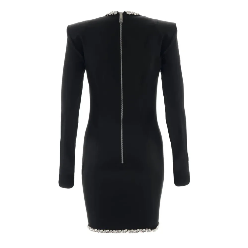 DAMES John Richmond Jurken^Jurk met Lange Mouwen en Applicaties