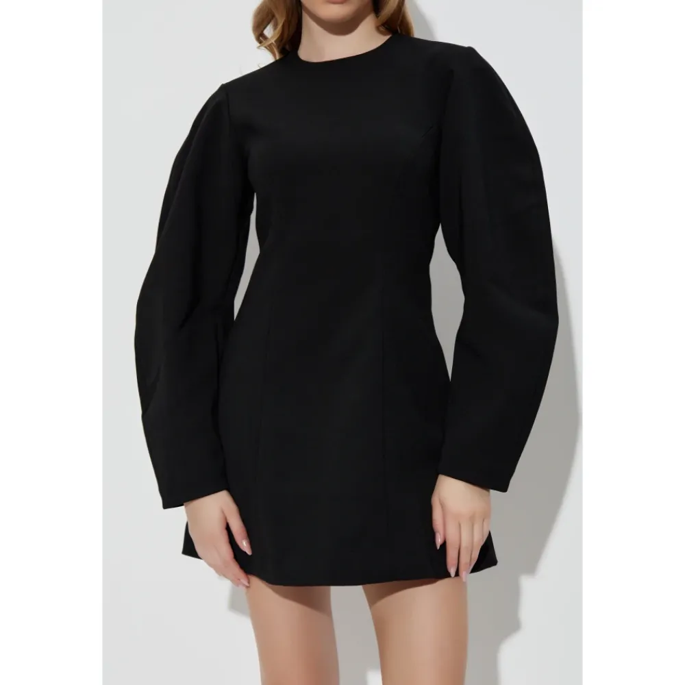 DAMES ROTATE Birger Christensen Jurken^Jurk met pofmouwen