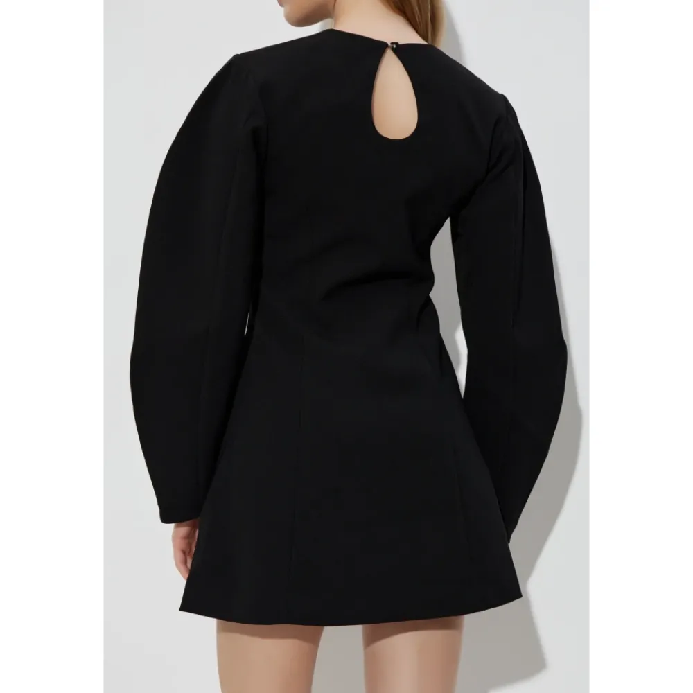 DAMES ROTATE Birger Christensen Jurken^Jurk met pofmouwen