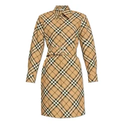 DAMES Burberry Jurk met Ruitpatroon