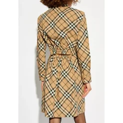 DAMES Burberry Jurk met Ruitpatroon
