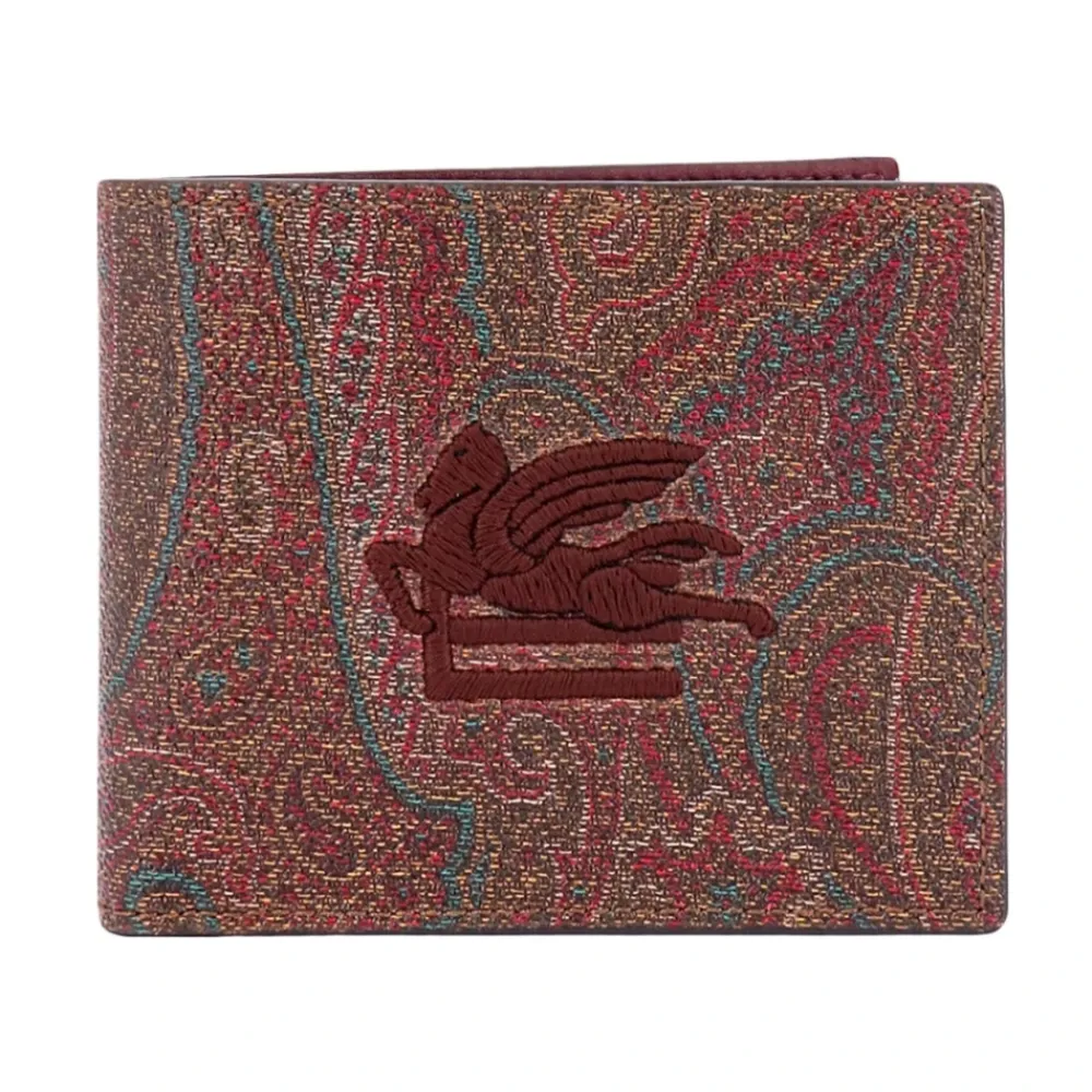 Heren Etro Kaarthouder met Pegasus-logo