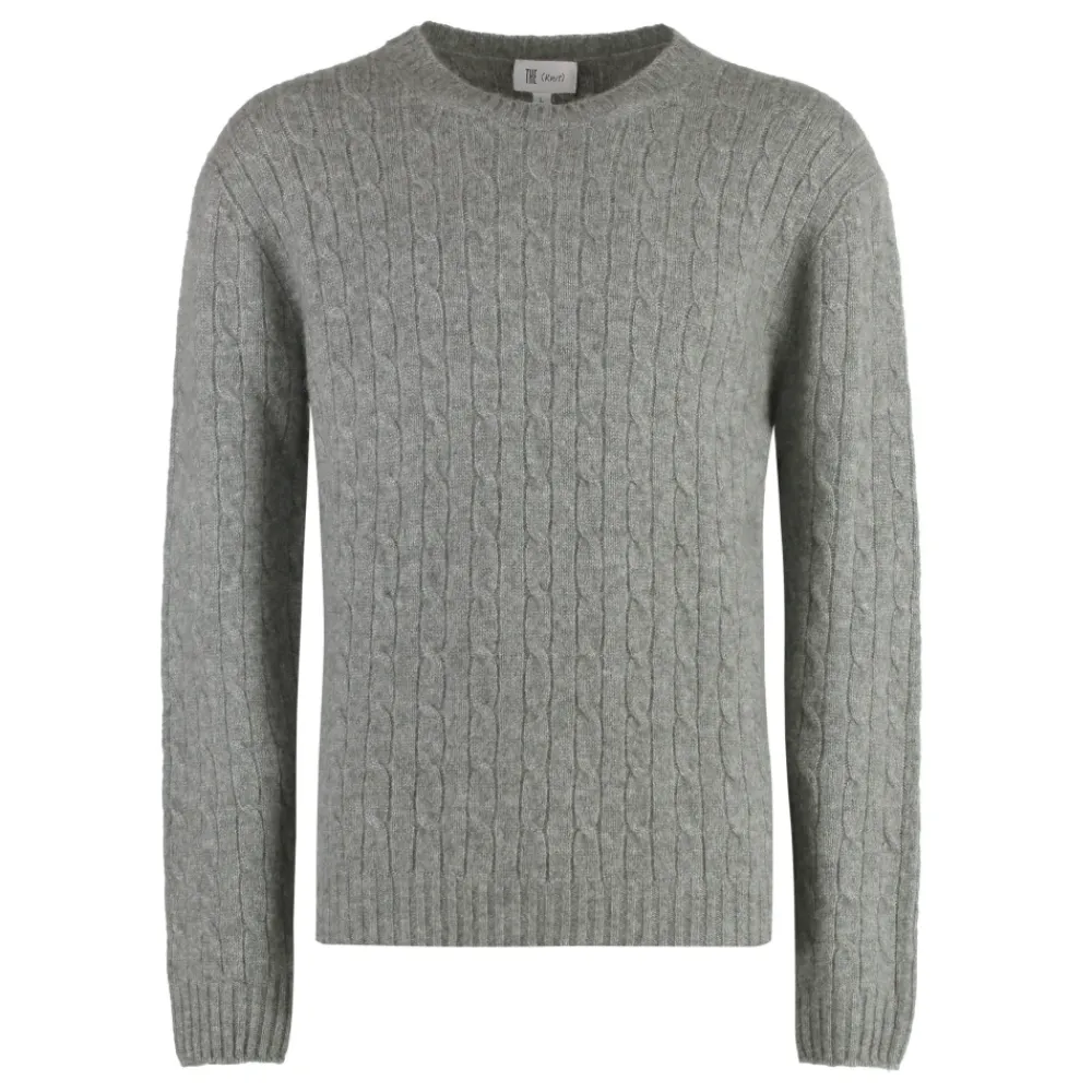 Heren THE (Alphabet) Truien & Vesten^Kabelgebreide Kasjmier Trui