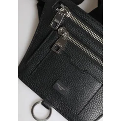 DAMES Dolce & Gabbana Heuptassen^Kalfsleren Fanny Pack met Logo Plaque