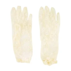 DAMES Valentino Garavani Kanten Handschoenen in Boter Goud