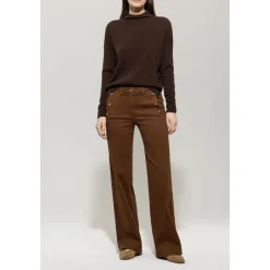 DAMES Luisa Cerano Truien & Vesten^Kasjmier Mix Trui met Opgerolde Kraag