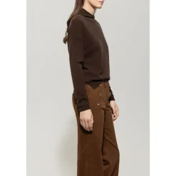 DAMES Luisa Cerano Truien & Vesten^Kasjmier Mix Trui met Opgerolde Kraag