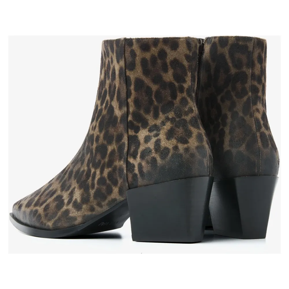 DAMES Via Vai Kate Malina luipaardprint enkellaarsjes