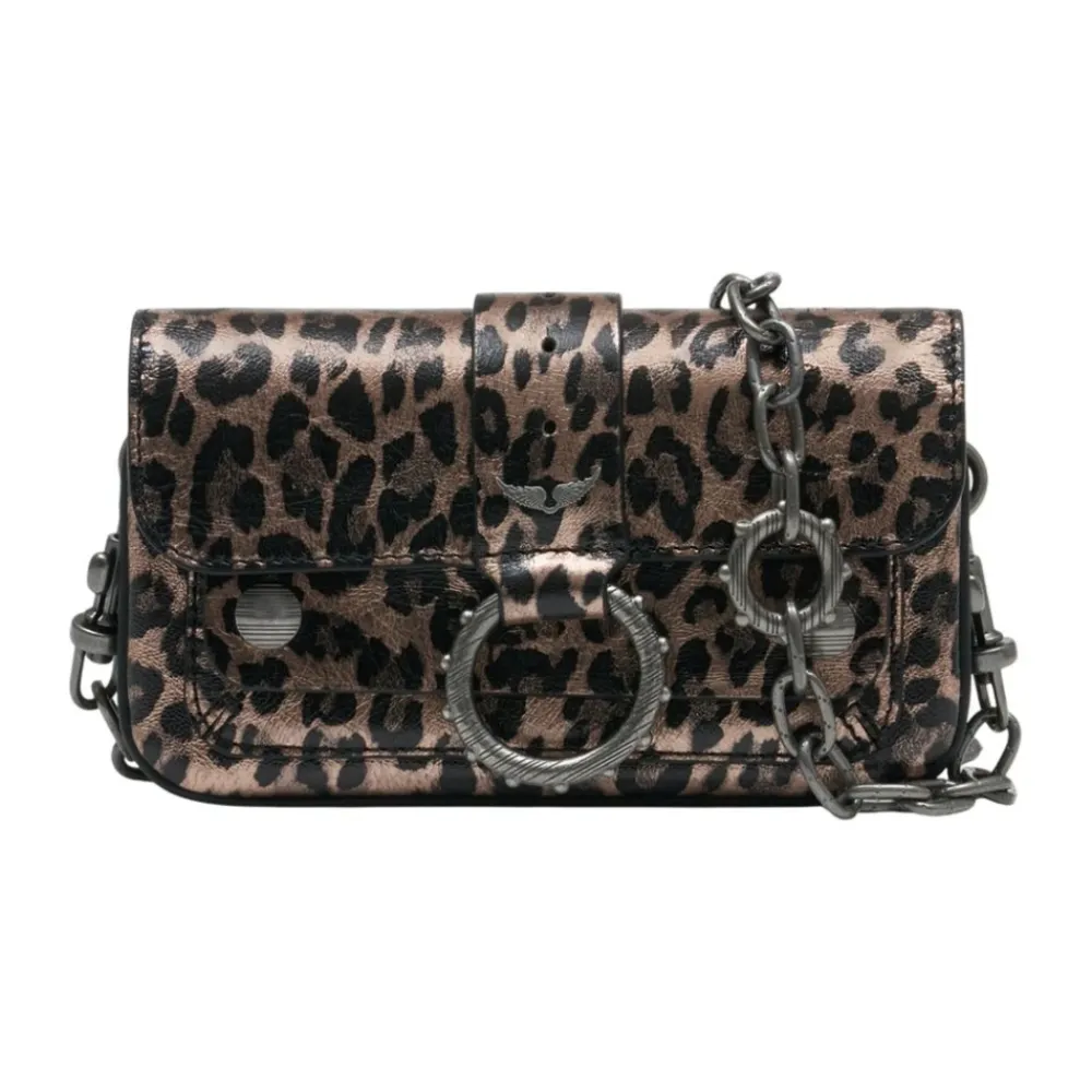 DAMES Zadig & Voltaire Schoudertassen^Kate Wallet Metal Leopard Tas