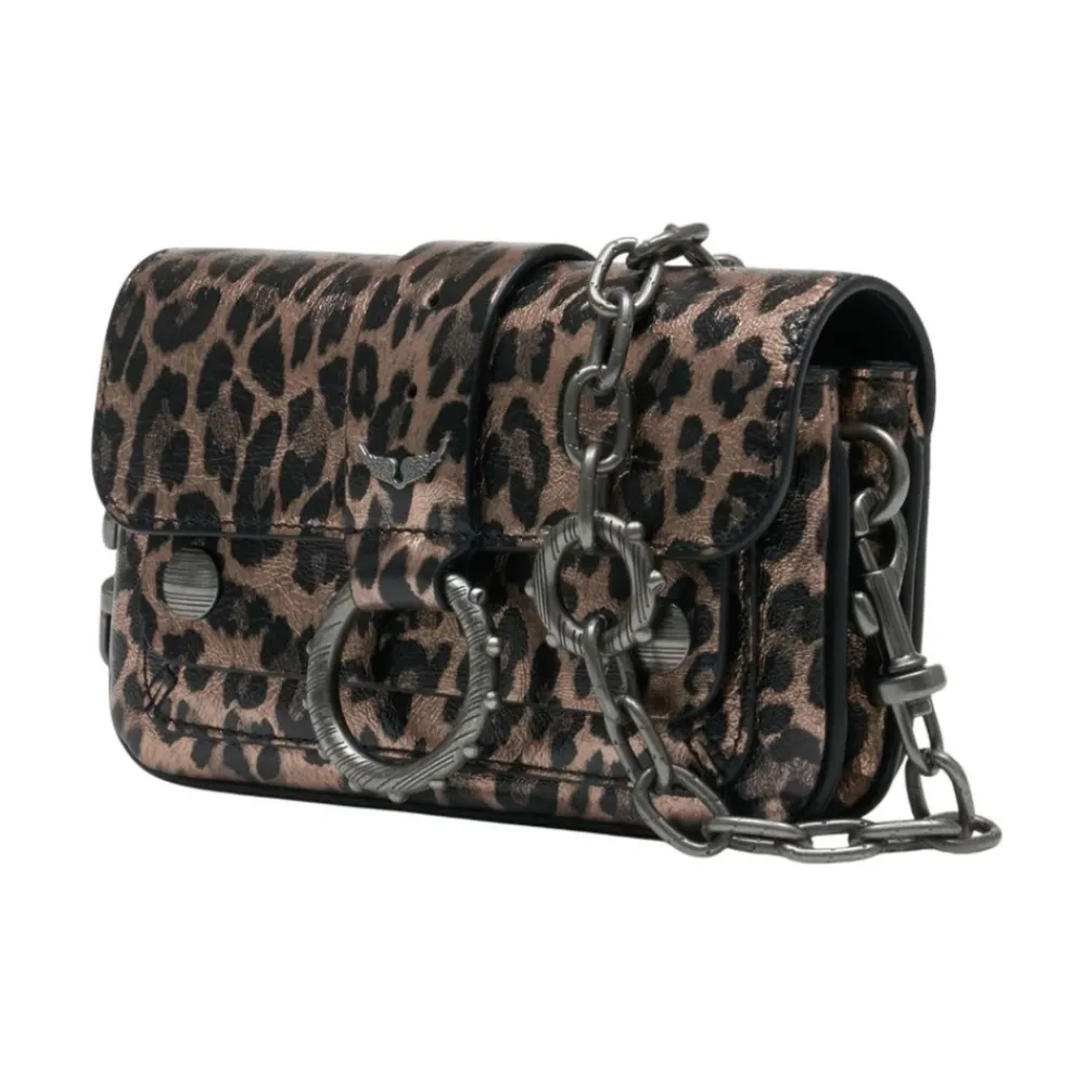 DAMES Zadig & Voltaire Schoudertassen^Kate Wallet Metal Leopard Tas