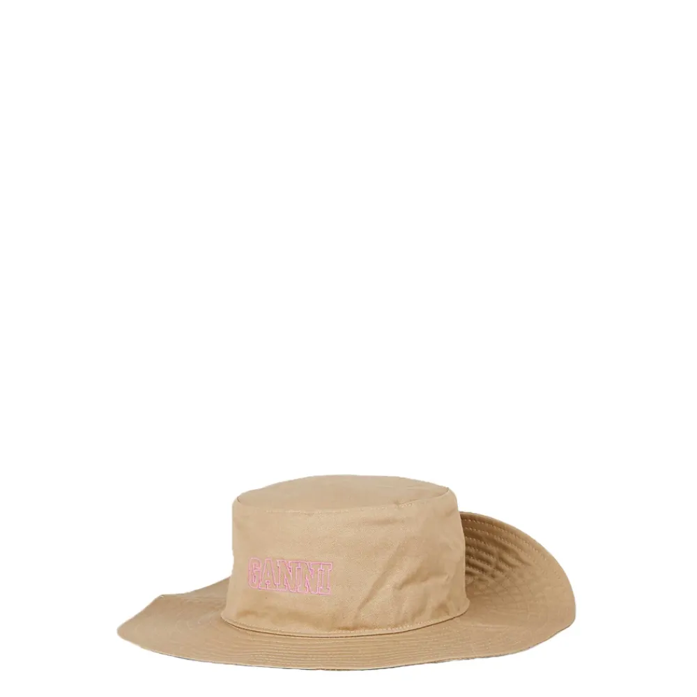 DAMES Ganni Katoenen Bucket Hat