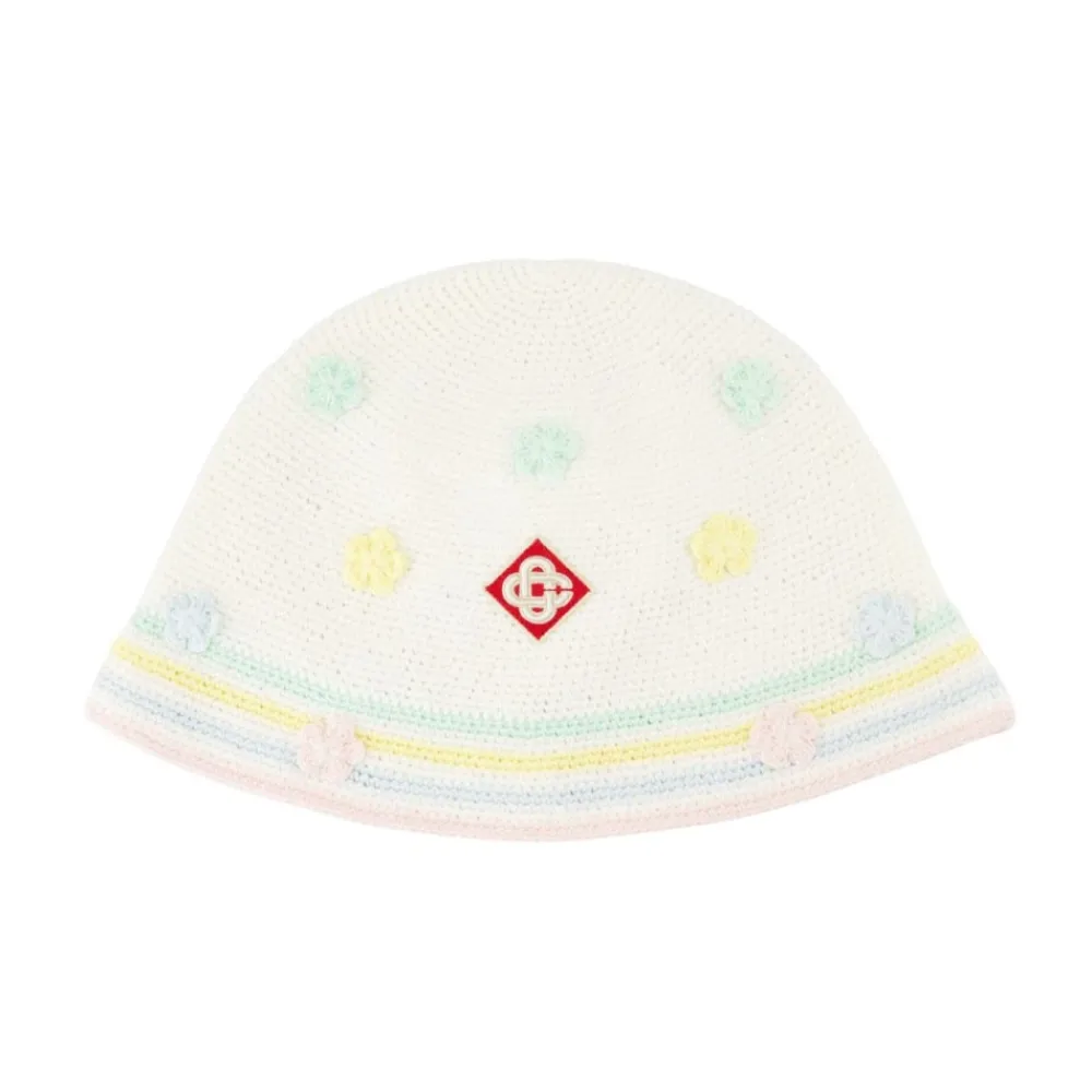DAMES Casablanca Katoenen Gehaakte Bucket Hat -
