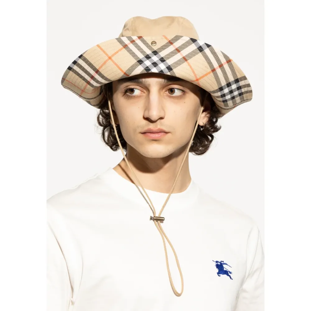 Heren Burberry Katoenen hoed met strikjes