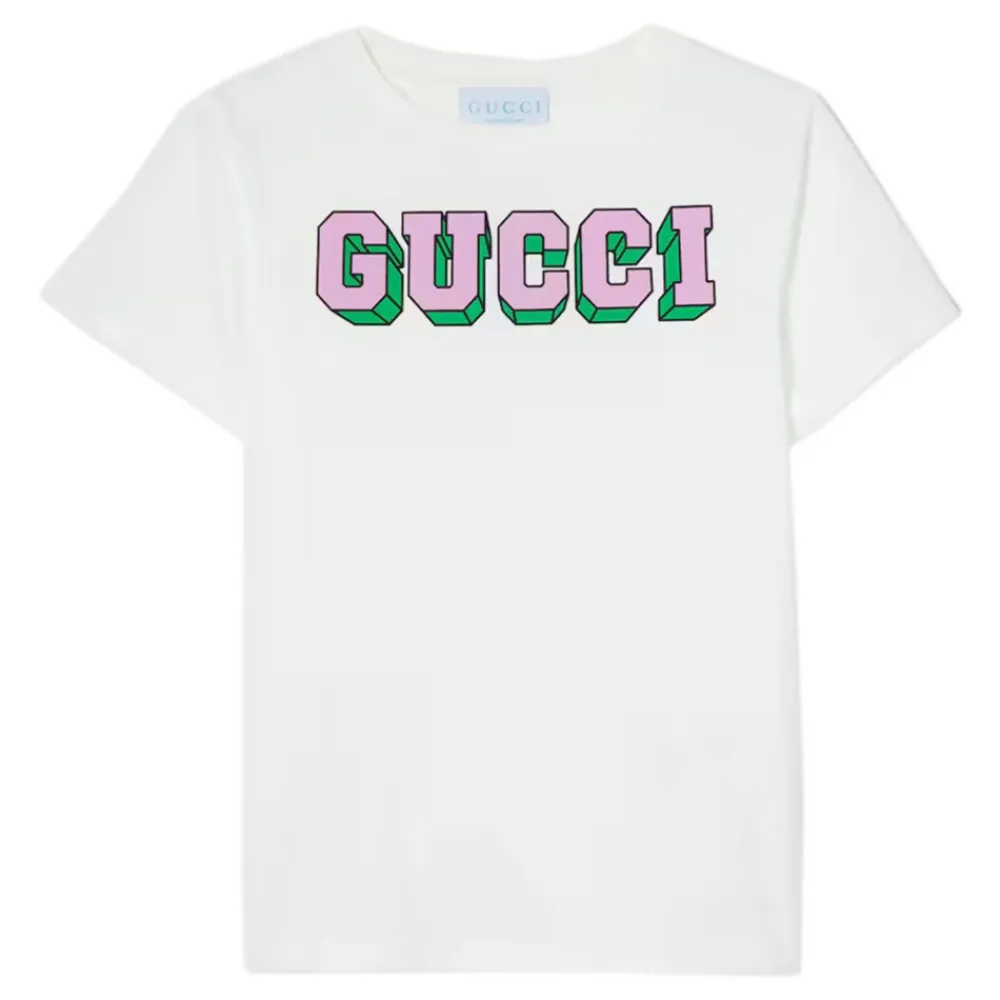 Gucci Katoenen Jersey T-shirt met Ronde Hals