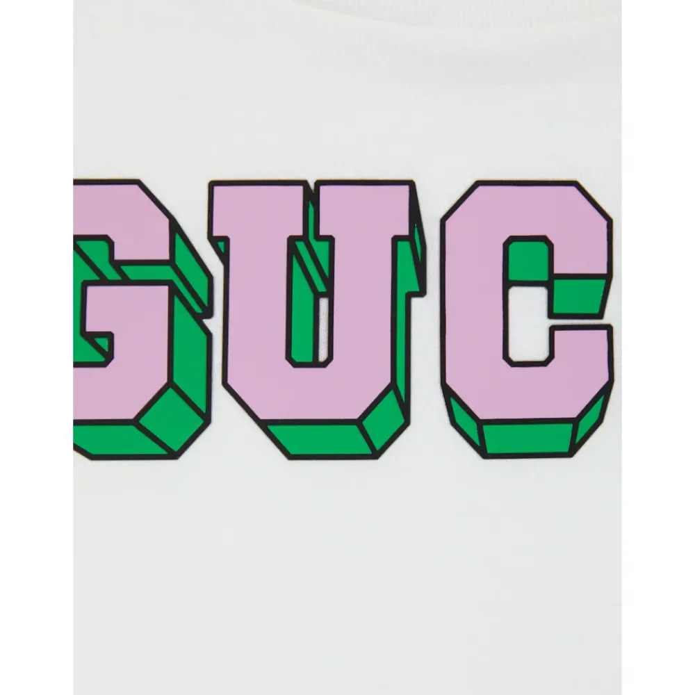 Gucci Katoenen Jersey T-shirt met Ronde Hals