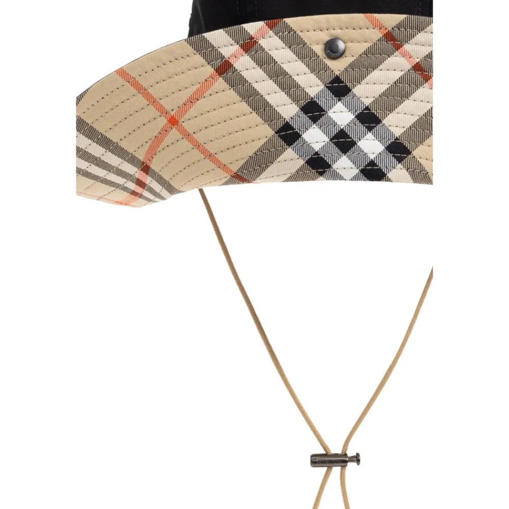 Heren Burberry Hoeden^Katoenen muts met strikjes