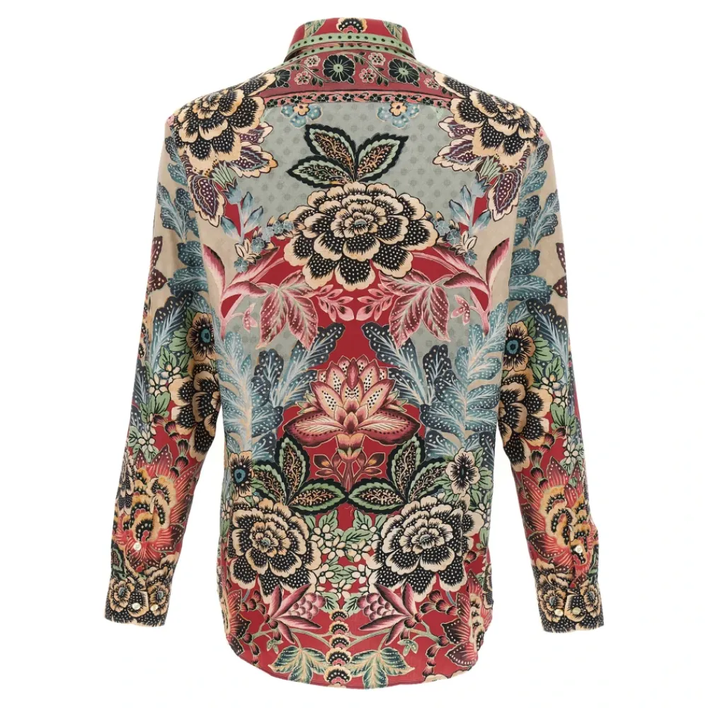 Heren Etro Katoenen overhemd met geplaatste print