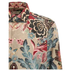 Heren Etro Katoenen overhemd met geplaatste print