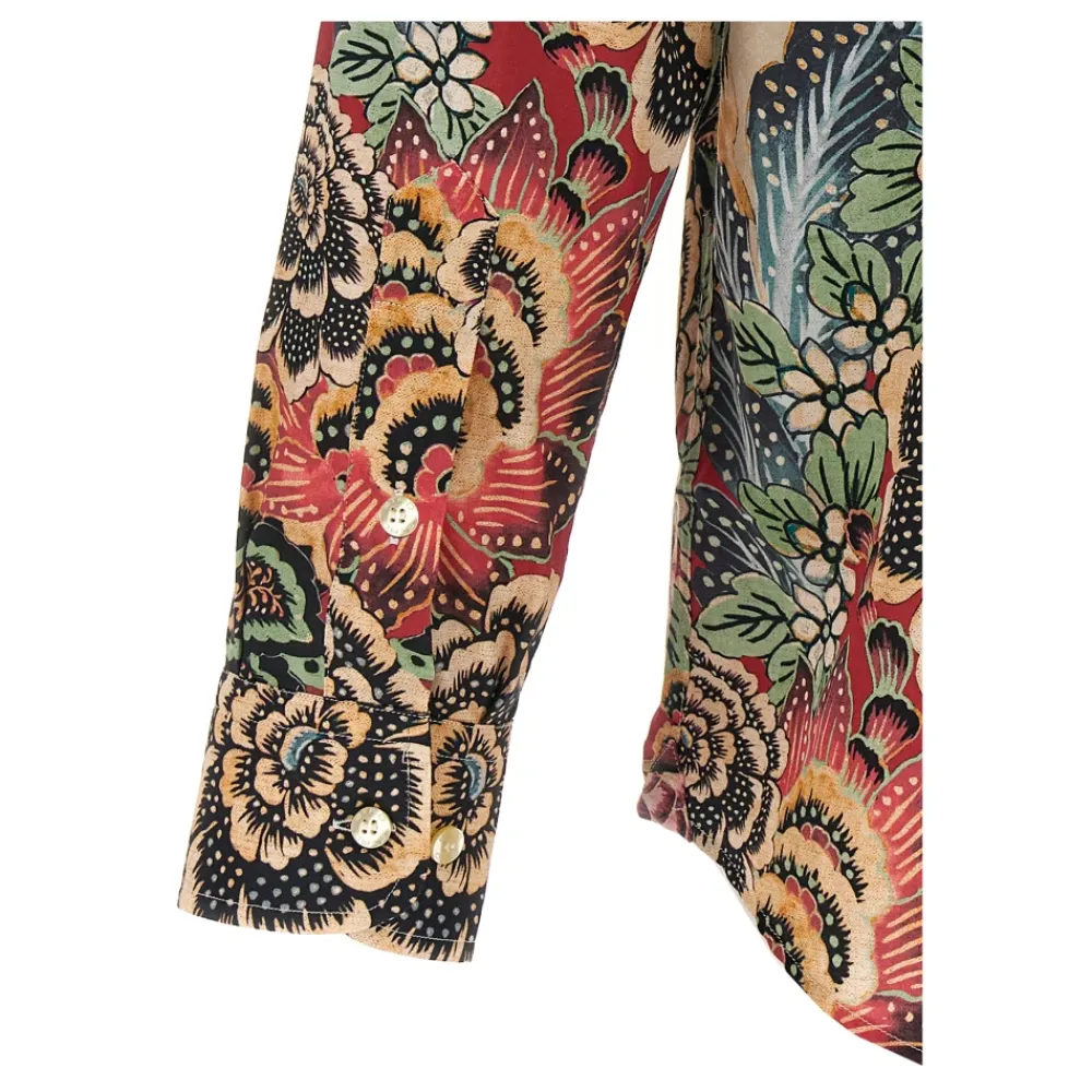 Heren Etro Katoenen overhemd met geplaatste print