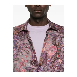 Heren Etro Katoenen overhemd met geplaatste print