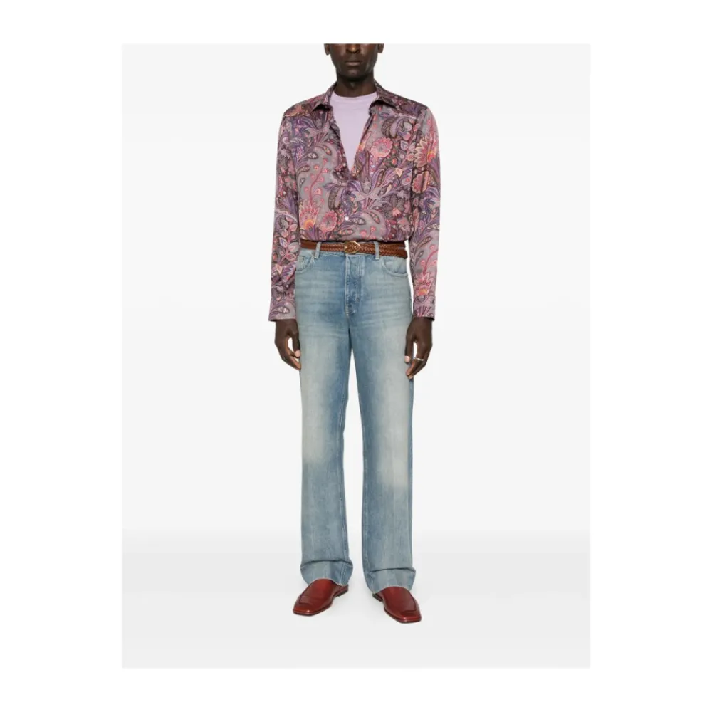 Heren Etro Katoenen overhemd met geplaatste print