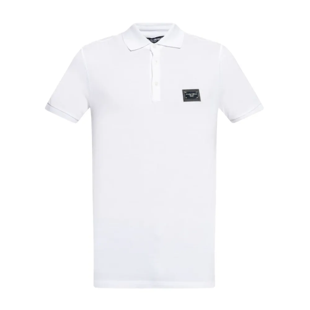 Heren Dolce & Gabbana Katoenen Piqué Polo Shirt