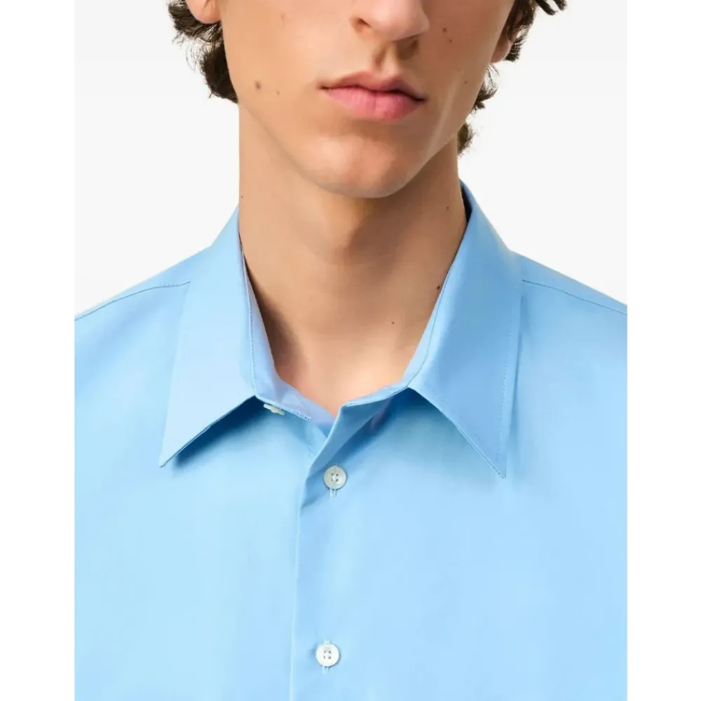 Heren Ami Paris Katoenen Shirt Lange Mouw