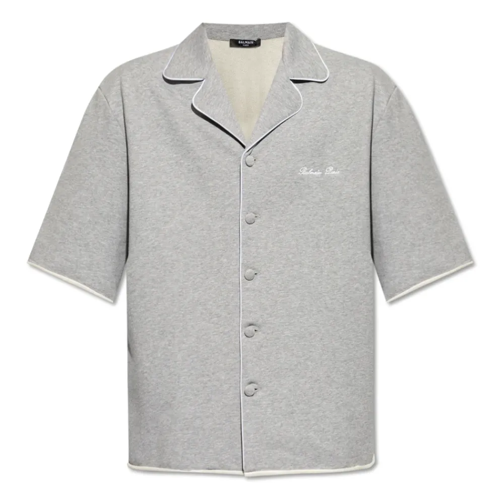 Heren Balmain Katoenen shirt met logo