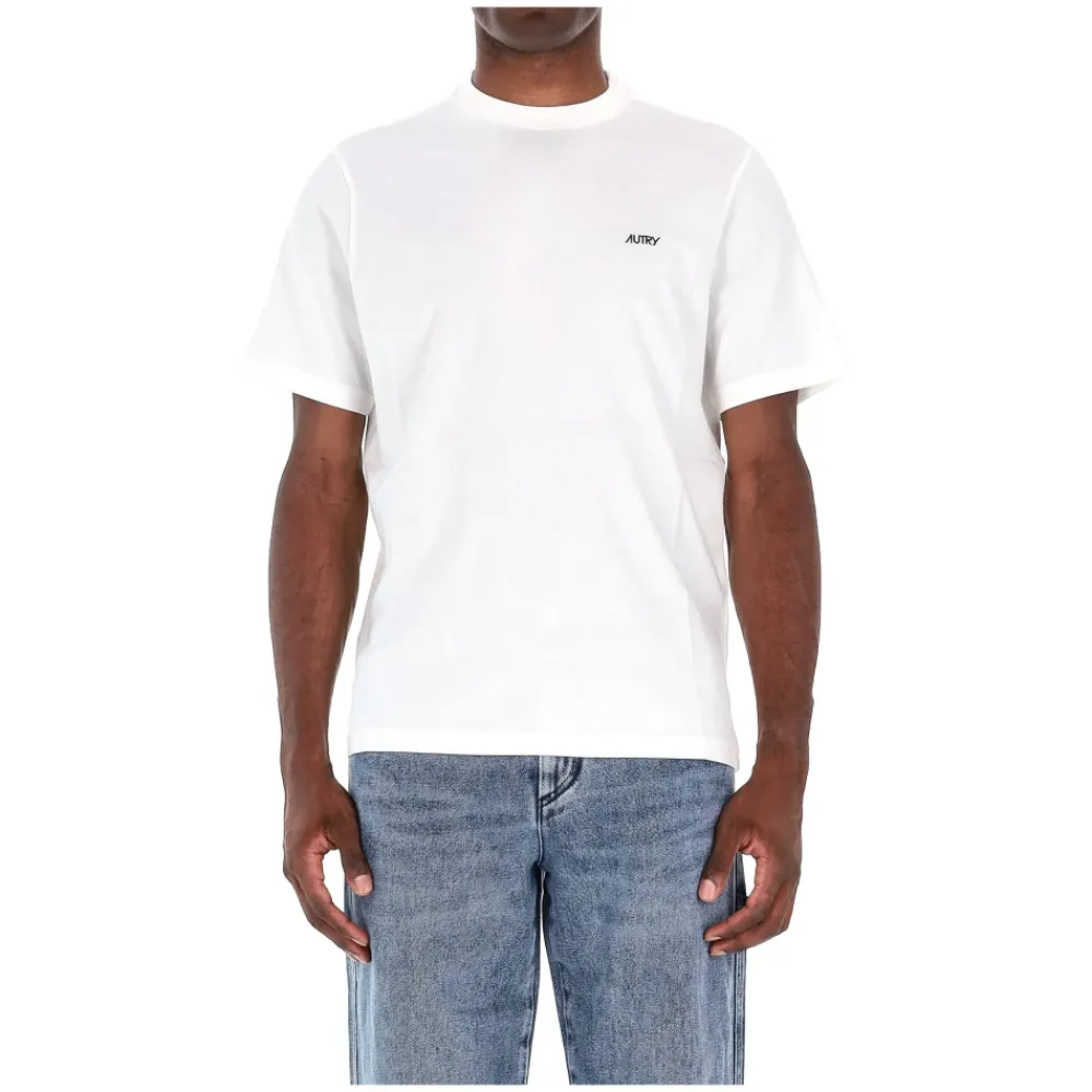 Heren Autry Shirts^Katoenen T-shirt met korte mouwen