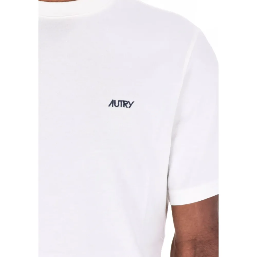 Heren Autry Shirts^Katoenen T-shirt met korte mouwen