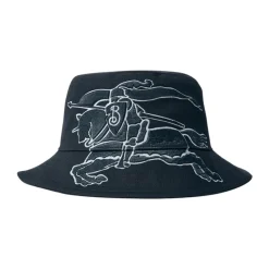 Heren Burberry Hoeden^Katoenen Twill Logo Emmerhoed