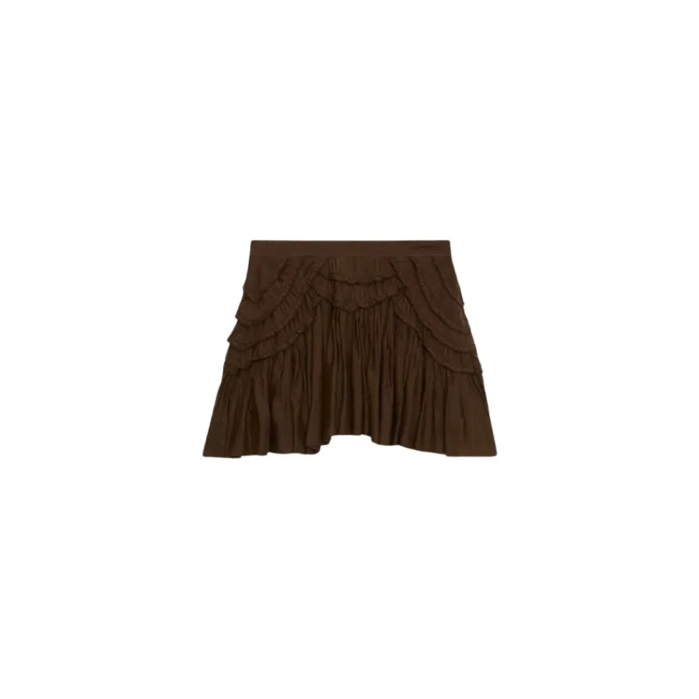 DAMES Isabel Marant Rokken^Khaki Katoen Viscose Rok