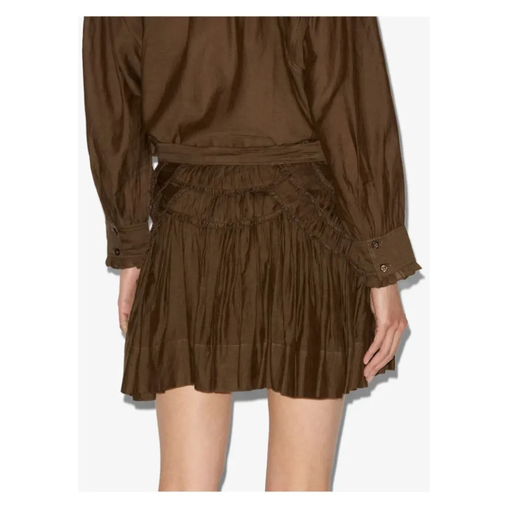 DAMES Isabel Marant Rokken^Khaki Katoen Viscose Rok