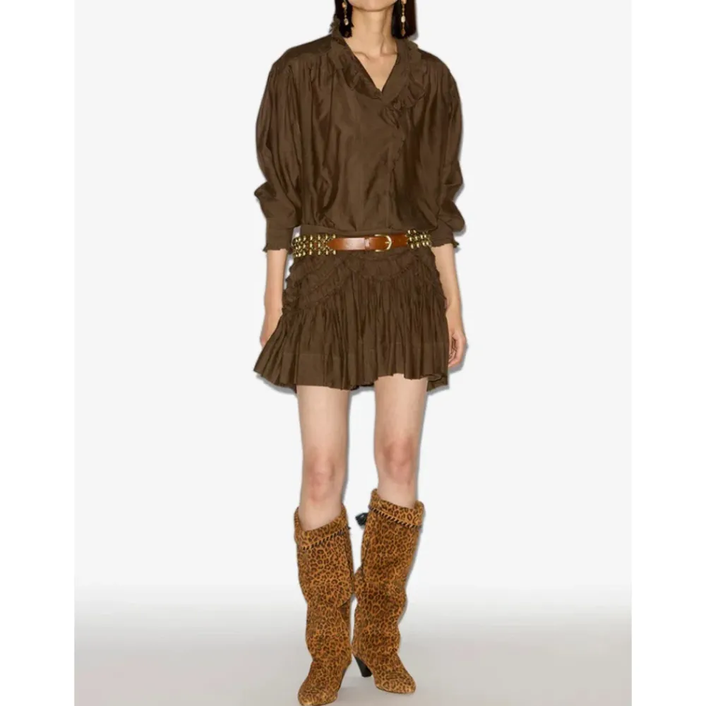 DAMES Isabel Marant Rokken^Khaki Katoen Viscose Rok