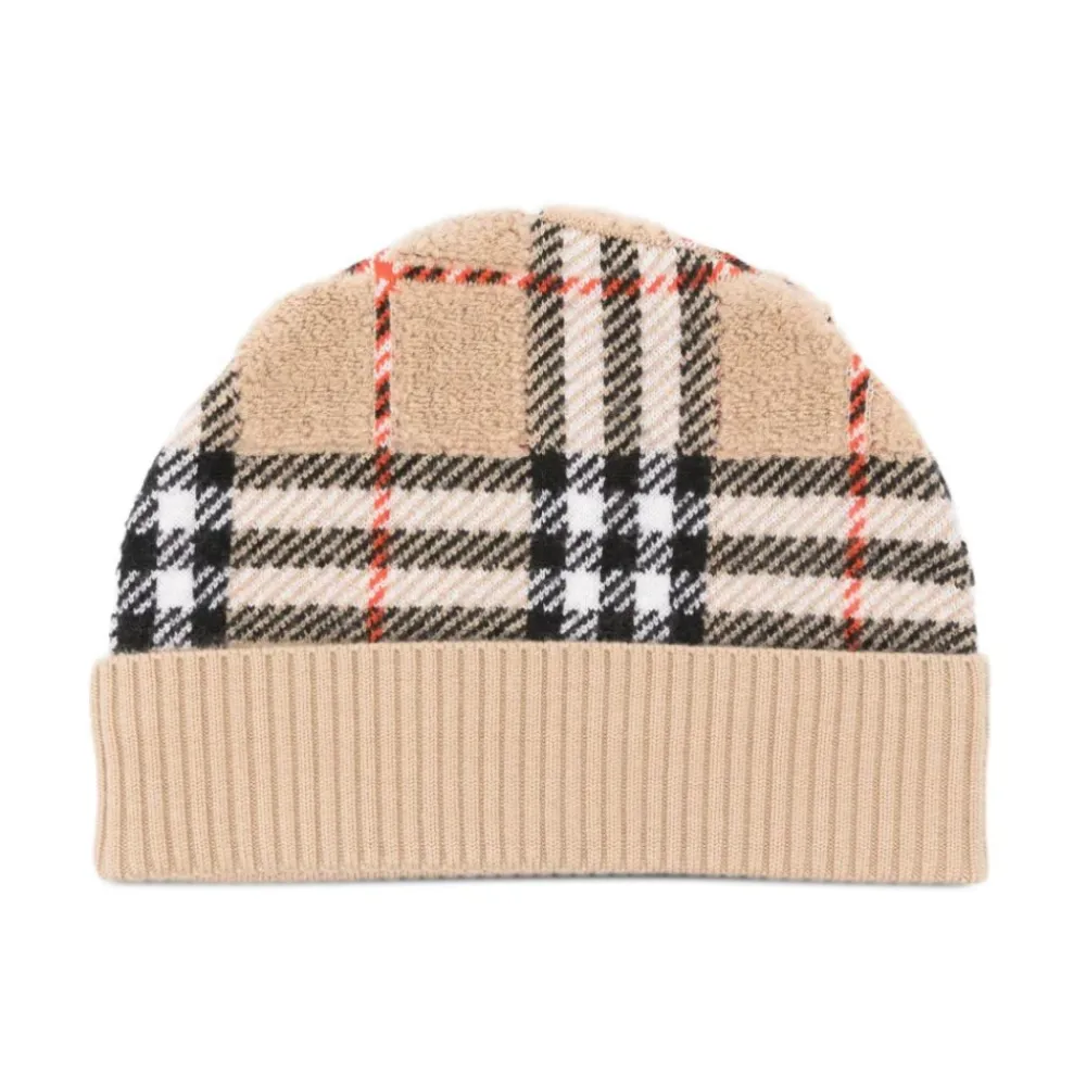 Burberry Kinderen Wol Check Muts