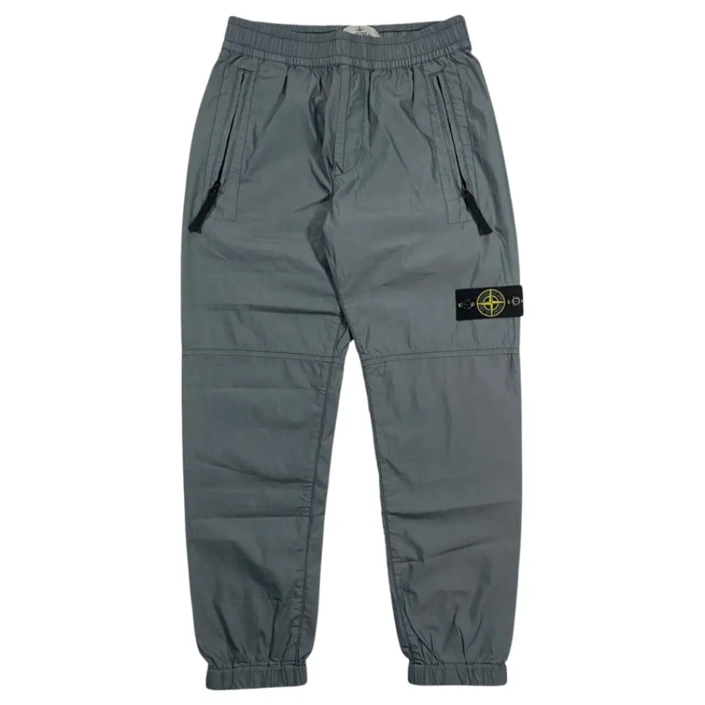 Stone Island Broeken & Jeans^Kinderen Lichtgrijze Elastische Taillebroek