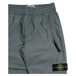 Stone Island Broeken & Jeans^Kinderen Lichtgrijze Elastische Taillebroek