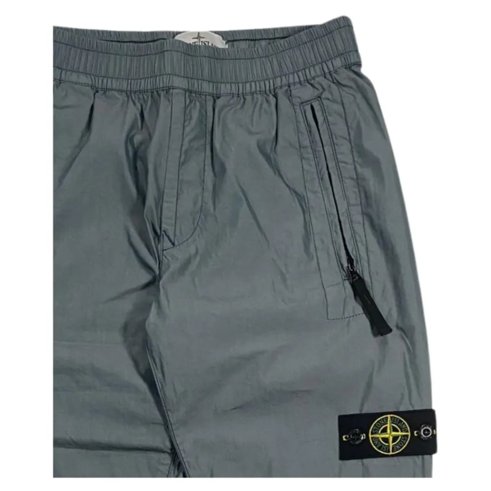 Stone Island Broeken & Jeans^Kinderen Lichtgrijze Elastische Taillebroek