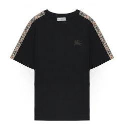 Burberry Kinderen e T-shirt met Logo Borduurwerk