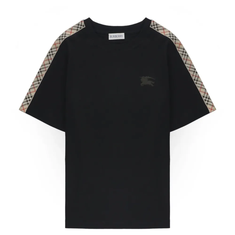 Burberry Kinderen e T-shirt met Logo Borduurwerk