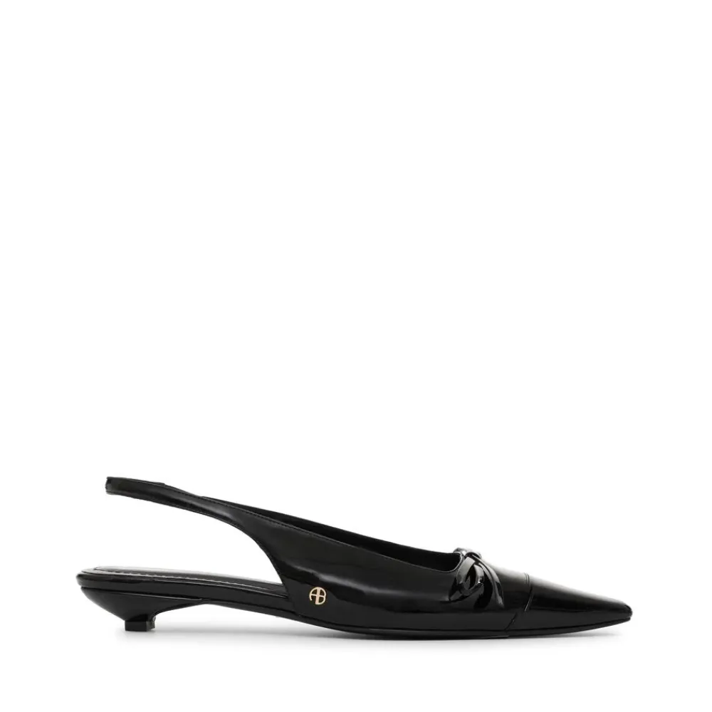 DAMES Anine Bing Pumps^Kitten Heel met Strikdetail
