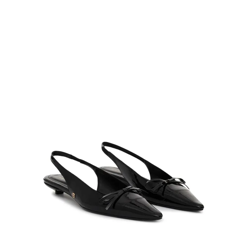 DAMES Anine Bing Pumps^Kitten Heel met Strikdetail