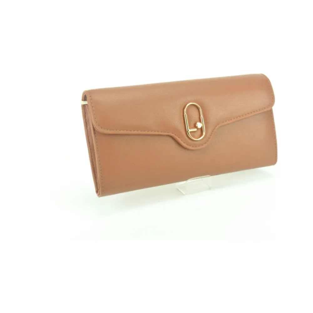 DAMES Liu Jo Clutches^Klassieke Cognac Leren Handtas