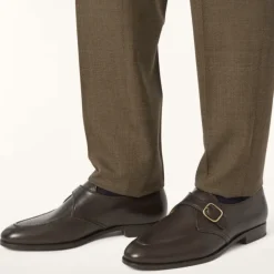 Heren Loro Piana Klassieke Derby Schoenen met Leren Details